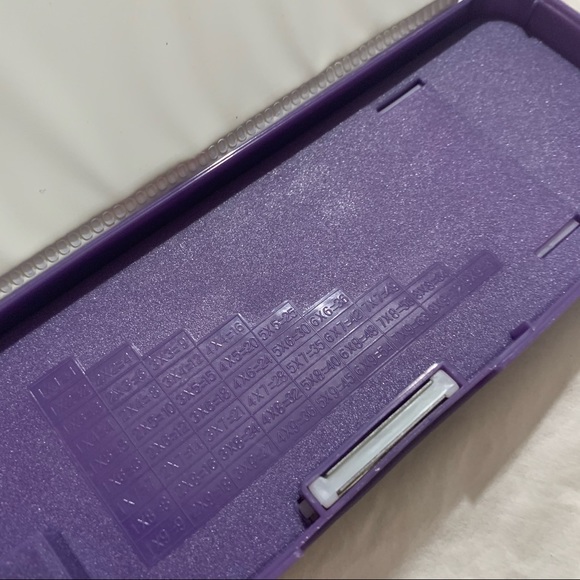 Y2K Inspired Purple Unicorn Double-Sided Hard Pencil Case with Sharpener - Picture 10 of 10